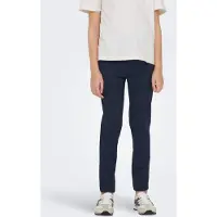 ONLY Schlupfhose "KONPOPTRASH", Mädchen, Gr. 146, N-Gr, blau (night sky), Web, Obermaterial: 63% Viskose, 32% Polyamid, 5% Elasthan, unifarben, regular fit normal, Hosen Schlupfhose