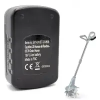 OEM Akku für Motorhacke, 18 V, 1,3 Ah, Li-Ion, schwarz