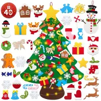 Merkloos Filz-Weihnachtsbaum – Kinderset – 102 cm – Aus Filzmaterial