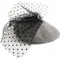 Szaleo Damen Beret Carrie klassisch elegant grau