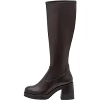 Tamaris Damen Stiefel Langschaft vegan und mit Reißverschluss 1-25526-45, Größe:40 EU, Farbe:Braun