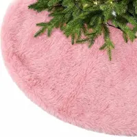 Sonstiges Weihnachtsbaumdecke Plüsch Rosa 78 cm Kunstfell