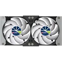 OEM 12V DC IP55 Doppel-Lüfter 120mm mit Timer & Regler