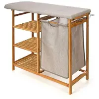 Merkloos Bügelbrett – Bambus – 93,5 x 36,5 cm – Höhe 15 cm