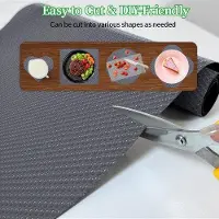 Equivera Zindoo Küche Lade Liner 30x300cm, Rutschfest Regal Folie Kühlschrank Liner, wasserdicht und fettfrei Küche Küchenkoffer Liner, waschbare Lades M