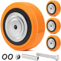 OEM Transportrad, Polyurethanauf Polyolefin, 150 mm, 1800 kg, 12,7 mm Bohrung