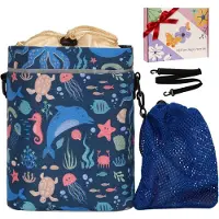 Merkloos Fahrradtaschen – Mit Schultergurt – Aufbewahrungstasche mit Kordelzug – 16 x 10 x 20 cm – Für Kinder