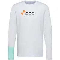 POC L/S Tee T-Shirt aus Baumwolle mit lockerem Schnitt, weiß, Größe L