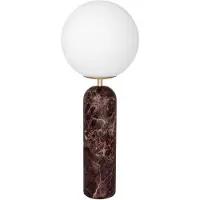 Globen Lighting Tischlampe Torrano, rot, Höhe 53 cm, Marmor