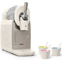 Tefal Slush-Eismaschine "Freezi IG801A, 5 Automatikprogramme" 8 Portionen in einer Zubereitung, Spülprogramm