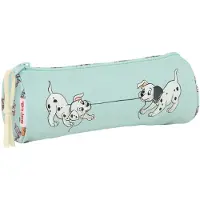 OEM Rundes Federmäppchen, 20x7 cm, Pastellblau, Polyester