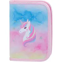 OEM Schlampermäppchen Regenbogen-Einhorn, 20 x 15 x 3 cm, Polyester