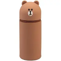 OEM Federmäppchen Line Friends Brown, erweiterbar, Kawaii, Schule