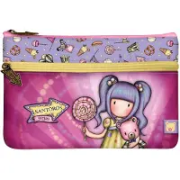 OEM Gorjuss Fairground Federmäppchen, 2 Fächer, 23x15,5x1,5 cm, Polyester, Rosa