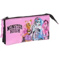 OEM Monster High Drama Federmäppchen, 22x3x12 cm, mehrfarbig, Polyester