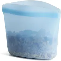 Stasher Silikon Bowl 1 Cup, Gefrierbeutel, Wiederverwendbar, BPA-frei, Blau