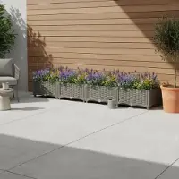 StarTech.com Erhöhtes Hochbeet - Pflanzkübel/Blumenkasten - 160 x 40 x 23 cm - Robuster Polypropylen - Für Balkon und Garten