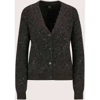 MADELEINE Strickjacke "Strickjacke Rauten-Cardigan mit Pailletten"