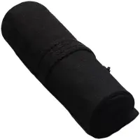 INF Schwarze Canvas Stiftrolle 23x20 cm mit 12 Fächern für Stifte