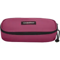 Eastpak Oval Single, Weiches Federmäppchen, Nylon, Burgund, Einfarbig, Wine Burgundy, Reißverschluss