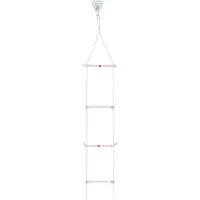 StarTech.com Rettungsleiter - Feuerleiter - 15 m - Tragfähigkeit 200 kg - Mit Haken - Hängebefestigung - Stahl und Aluminium - Für den Notausstieg