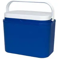 Basic Benson Kühlbox, 10 Liter, 32,5 x 19,6 x 25,7 cm, Blau/Weiß