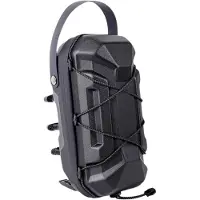 Markenlos Lenkertasche für Roller wasserdicht schwarz 20,5 cm mit Schnellverschluss