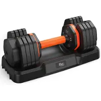StarTech.com Verstellbare Hantel - DB5 Kurzhantel Set - Elektroplattierte Gewichte - Schnellverstellung - Rutschfester Griff - Mit Aufbewahrungsbox - Heimtraining Kraftsport