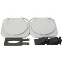 StarTech.com 2er Set Radvermessungs-Drehteller - Achsvermessung Platten - 345 mm Durchmesser - Leichte Magnesiumlegierung - 2,5 t Traglast - Mit ergonomischen Griffen und Arretierbolzen