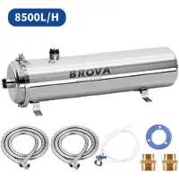 StarTech.com Hochdurchfluss Wasserfilter - Ultrafiltrationssystem - 8500 L/h - PVDF-Membran - Edelstahl - Ohne Strom - Untertisch