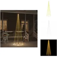 vidaXL LED-Weihnachtsbaum für Fahnenmast Warmweiß 310 LEDs 300 cm - Weihnachtsbeleuchtung