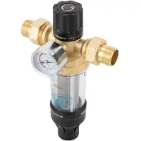 StarTech.com Wasserhahnfilter - Spin-Down Vorfilter für Sediment - 40µm Filtration - 1,9 cm Rohranschluss - Messing & 316 Edelstahl - -30–100℃ Einsatzbereich - Rohrmontage - Schwarz