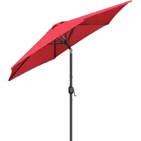 Merkloos Runde Sonnenschirm mit Handkurbel und UV-Schutz