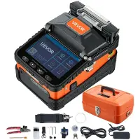 Vevor Glasfaser-Spleißgerät LWL-Spleißgerät 6 Motoren 0,3µm Kernausrichtung