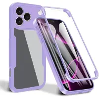 Techsuit - ColorVerse 360 Series Hülle + Schutzglas für iPhone 17 Pro - violett