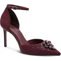 Tamaris Damen Stiletto Pumps mit Schmucksteinbesatz und Fesselriemen 1-22440-47, Größe:41 EU, Farbe:Rot