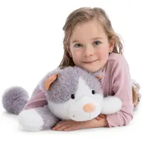 Nici Kuscheltier Katze Felli 50cm - grau - 62965 – Größe 50cm (liegend)