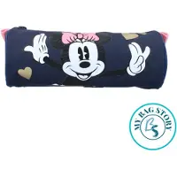 OEM Pennenetui Minnie Mouse, Polyester, 21 cm, Schwarz