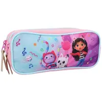 OEM Pennenetui mit Doppel-Fächern, 22 cm, Gabby-Motiv, Rosa