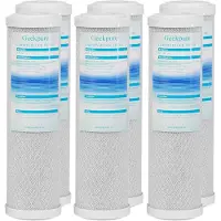 Dripio Kokosnuss-Kohleblock-Wasserfilter 2,5x10 Zoll, 5 µm, 6er-Pack