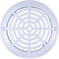 Markenlos Poolablaufabdeckung rund 205 mm weiß ABS für Pool Spa Massagebad