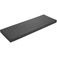 Merkloos Sitzkissen Bankauflage Gartenbank Palettenkissen - 150 x 40 x 5 cm - Dunkelgrau - Waschbarer Bezug - Antirutsch-Unterseite