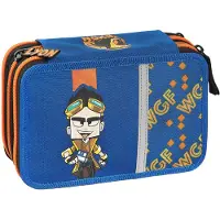 OEM Lyon Gamer Federmäppchen mit Reißverschluss, 20 x 13 x 7 cm