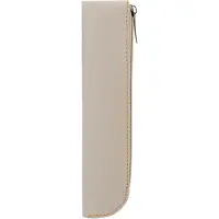 Markenlos Stifteetui Organizer schlank aus Leder 20 x 4 x 1 cm Weiß für Büro und Schule