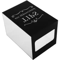 LTPRTZ Spendenbox mit Schloss - Münzspendenbox - Spenden sammeln - Transparentes Acrylglas - 219 x 15 cm - Schwarz