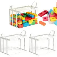 LTPRTZ Aufbewahrungsbeutel für Umzüge – Organizer-Beutel – Medienaufbewahrung – Transparente Oberfläche – 35x28x2 cm – Weiß