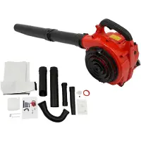 LTPRTZ Laubbläser - Gartengebläse - Gartenpflege - Leistungsstarker 2-Takt-Motor - 0,13 m³/s - Schwarz, Rot