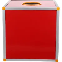 LTPRTZ Spendenbox / Losbecher - Aufbewahrungsbehälter für Trinkgelder - Für Veranstaltungen geeignet - Auffällige Farbe - 30x30x30 cm - Rot