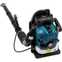 LTPRTZ Benzinbetriebener Laubbläser - Rugbläser - Zum Reinigen des Gartens - Leistungsstarker 4-Takt-Motor - 756 ccm - Blau