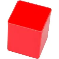 LTPRTZ Aufbewahrungsbox – Sortieren – Werkzeugorganisation – Schlagfestes Polystyrol – 54x54x63 mm – Rot